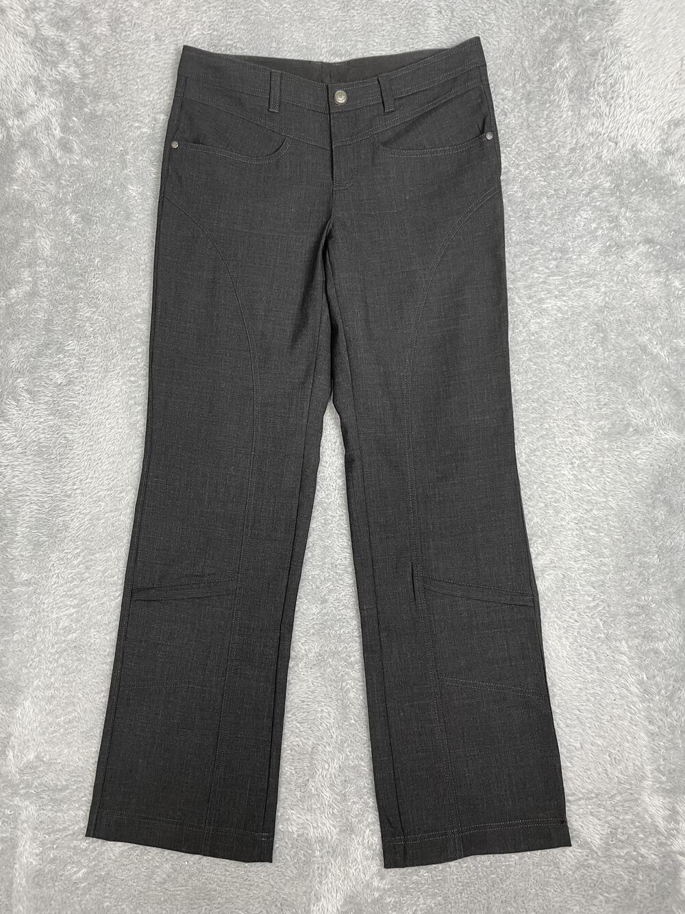 Athleta Pants Womens 6 Gray Wool Blend Zip Pocket Hiking Travel Work 791406